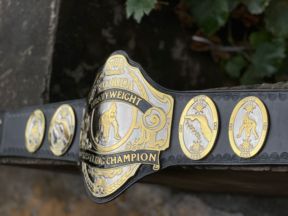 NWA Florida Heavyweight Title replica belt by MS Belts