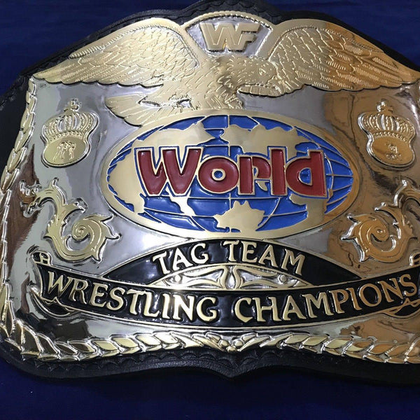 WWF World Tag Team 24K Gold Dual-Plated Championship Belt
