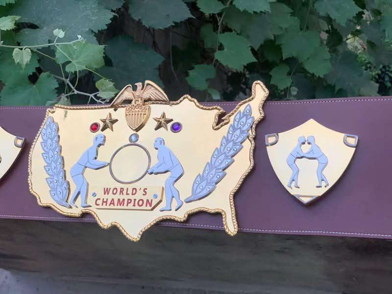 World's Champion U.S. Map replica belt by MS Belts