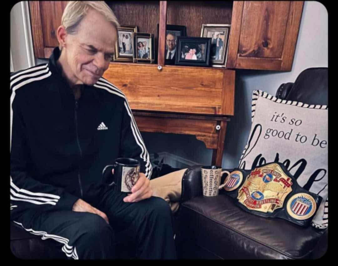 Lex Luger with an MS Belts championship
