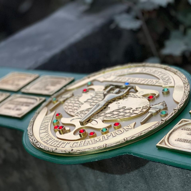 BIG GREEN STAKCED CHAMPIONSHIP BELT REPLICA