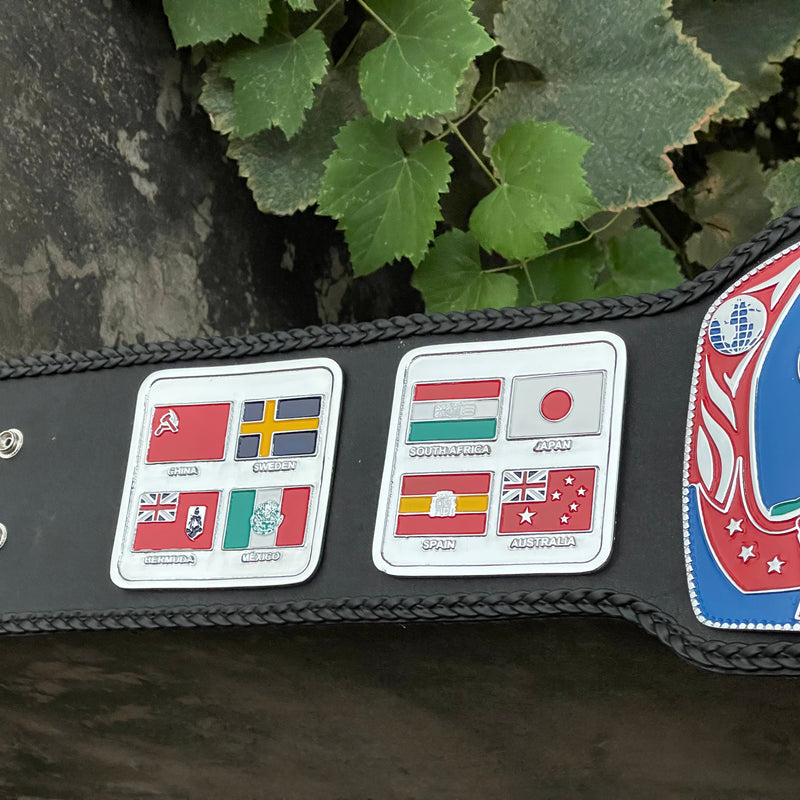 16 FLAGS WORLD TV WRESTLING CHAMPIONSHIP BELT