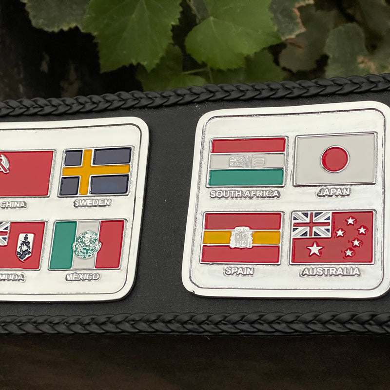16 FLAGS WORLD TV WRESTLING CHAMPIONSHIP BELT