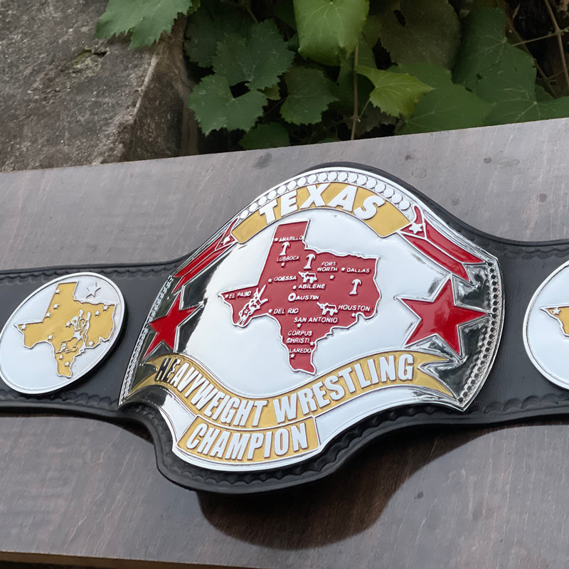 TEXAS HEAVYWEIGHT WRESTLING CHAMPIONSHIP BELT