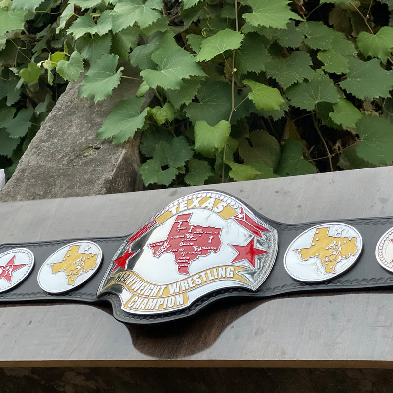 TEXAS HEAVYWEIGHT WRESTLING CHAMPIONSHIP BELT