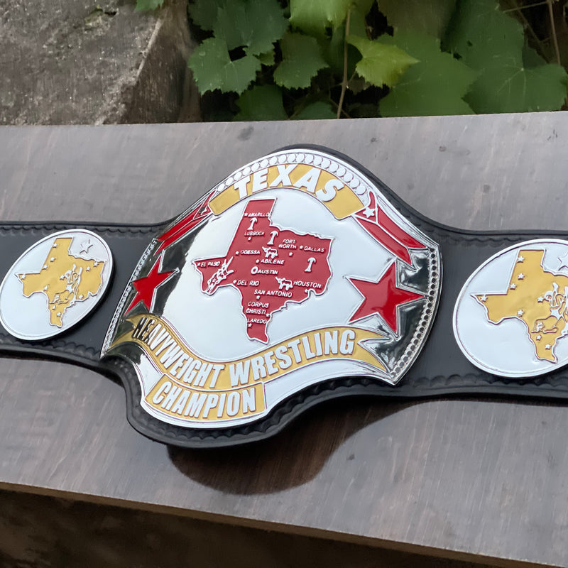 TEXAS HEAVYWEIGHT WRESTLING CHAMPIONSHIP BELT