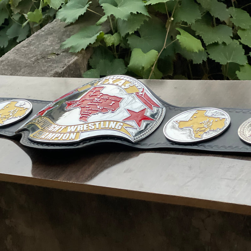 TEXAS HEAVYWEIGHT WRESTLING CHAMPIONSHIP BELT