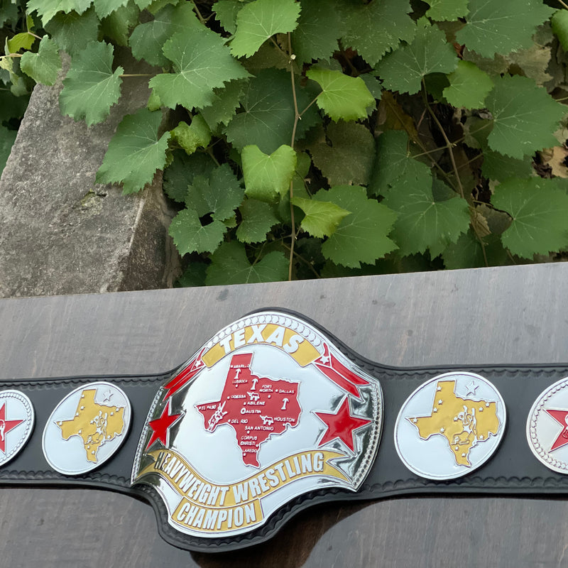 TEXAS HEAVYWEIGHT WRESTLING CHAMPIONSHIP BELT