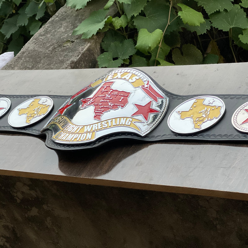 TEXAS HEAVYWEIGHT WRESTLING CHAMPIONSHIP BELT