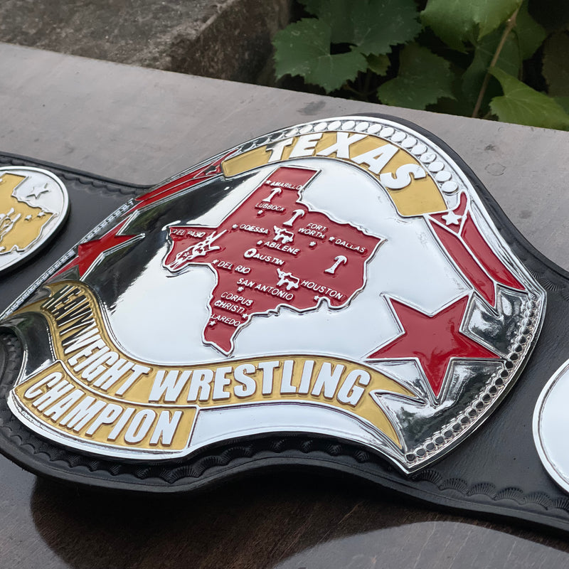 TEXAS HEAVYWEIGHT WRESTLING CHAMPIONSHIP BELT