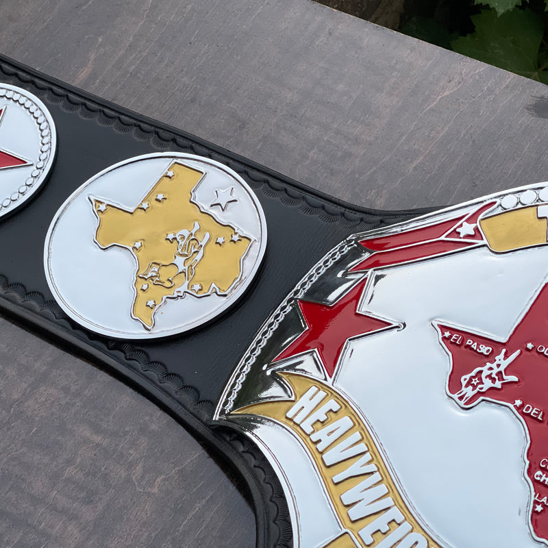 TEXAS HEAVYWEIGHT WRESTLING CHAMPIONSHIP BELT
