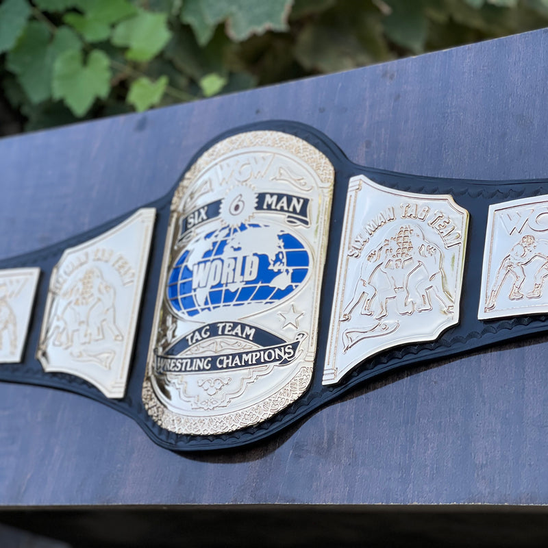 WCW SIX MAN WORLD TAGTEAM WRESTLING CHAMPIONSHIP BELT