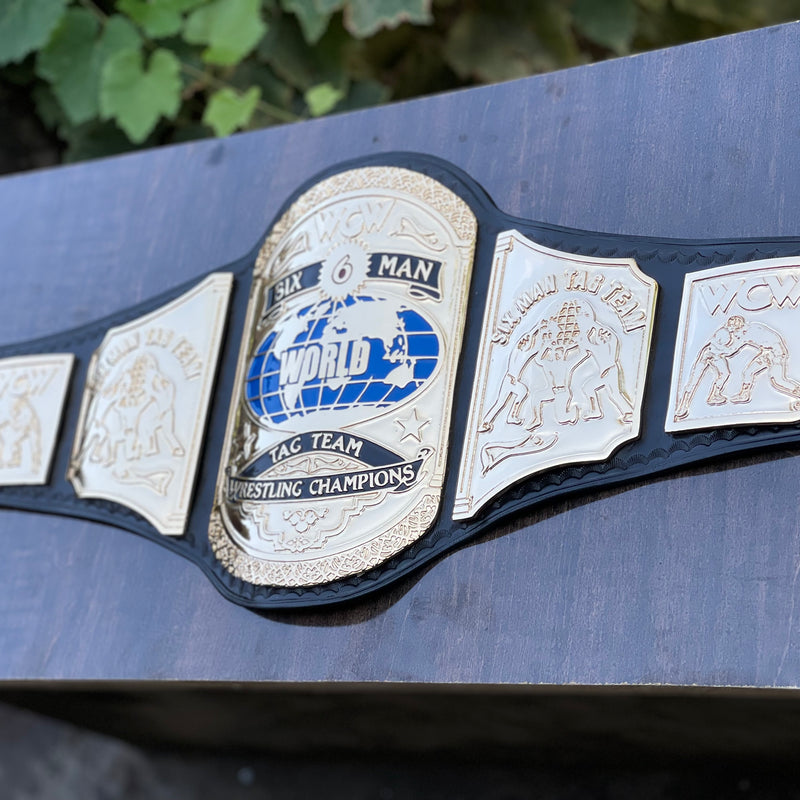 WCW SIX MAN WORLD TAGTEAM WRESTLING CHAMPIONSHIP BELT
