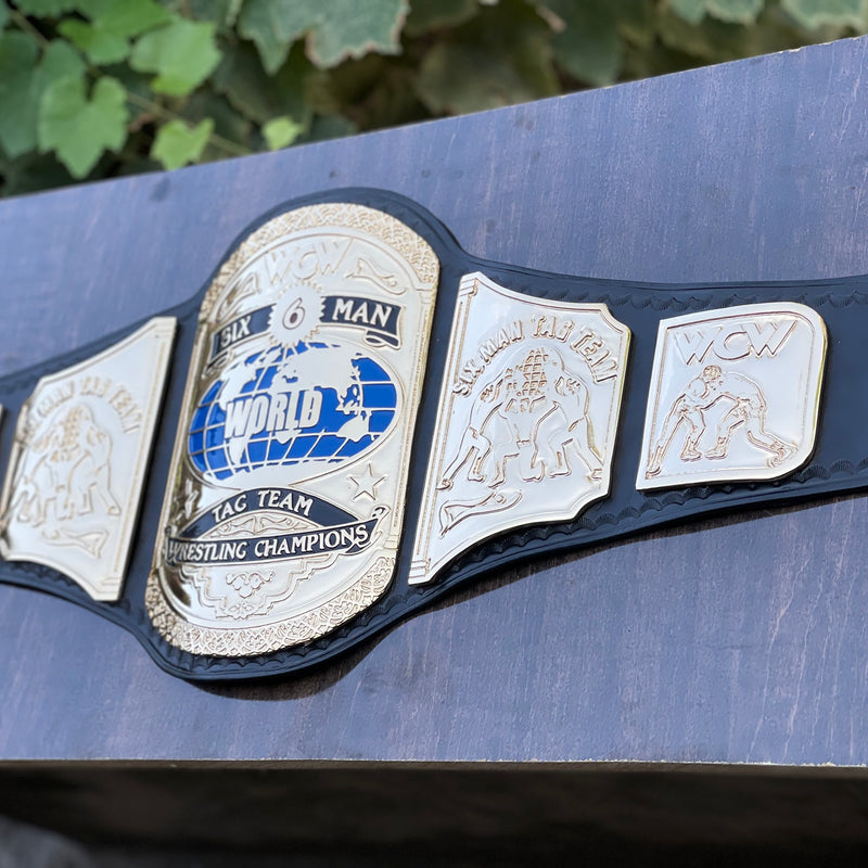 WCW SIX MAN WORLD TAGTEAM WRESTLING CHAMPIONSHIP BELT