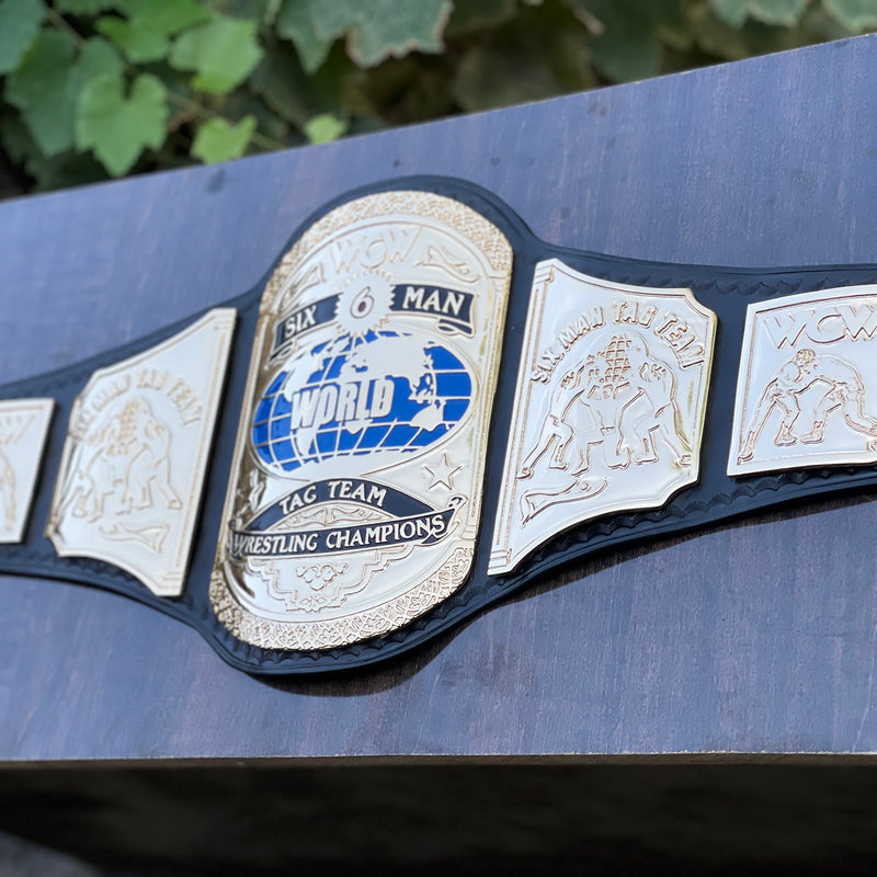 WCW SIX MAN WORLD TAGTEAM WRESTLING CHAMPIONSHIP BELT