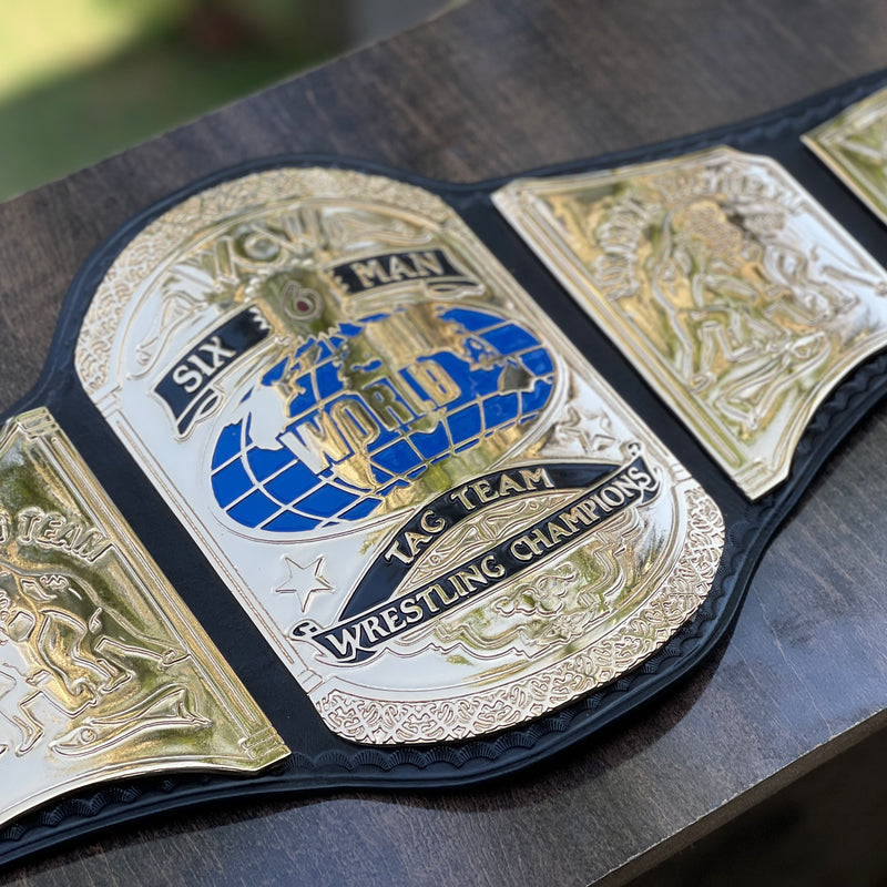 WCW SIX MAN WORLD TAGTEAM WRESTLING CHAMPIONSHIP BELT