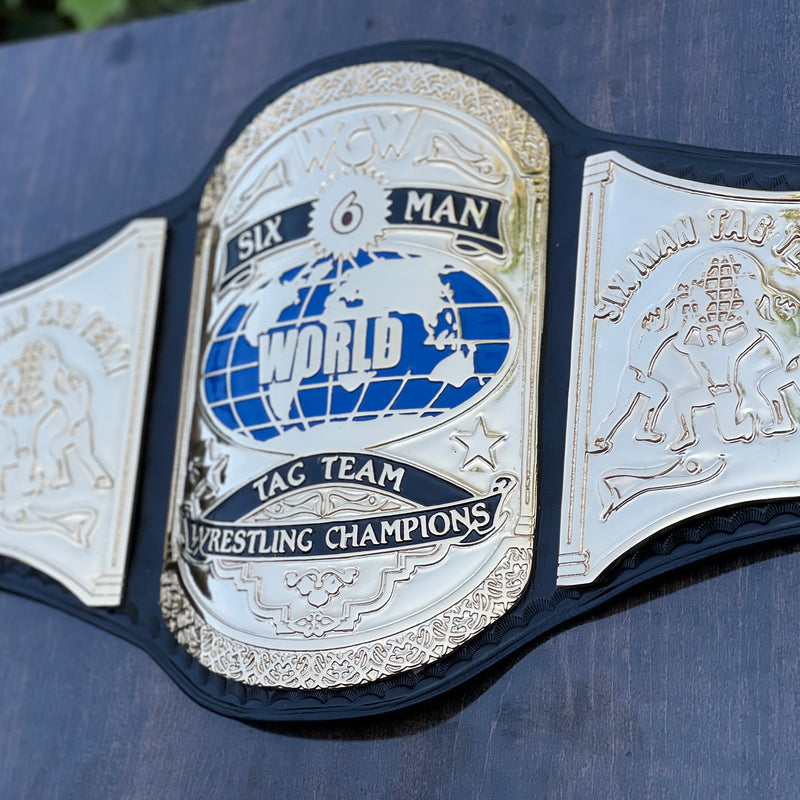 WCW SIX MAN WORLD TAGTEAM WRESTLING CHAMPIONSHIP BELT