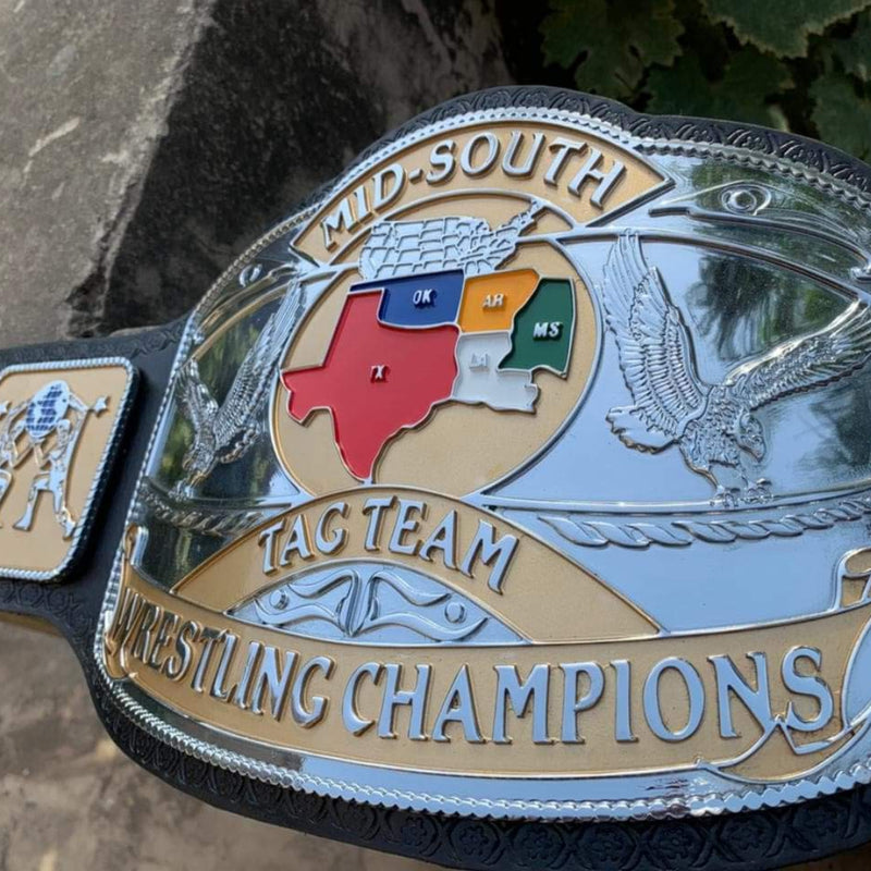 MID-SOUTH TAGTEAM WRESTLING CHAMPIONSHIP REPLICA BELT