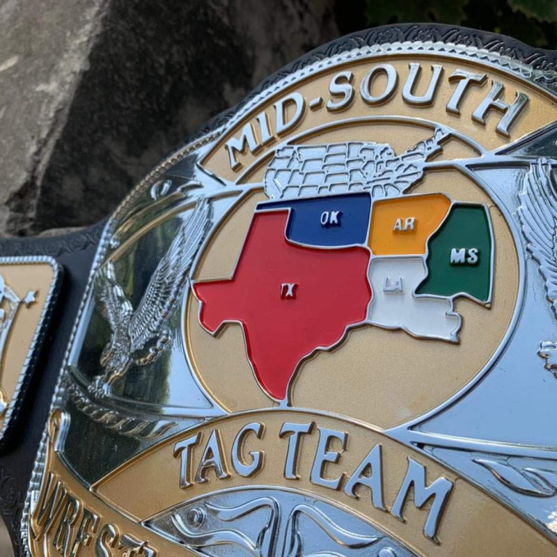 MID-SOUTH TAGTEAM WRESTLING CHAMPIONSHIP REPLICA BELT