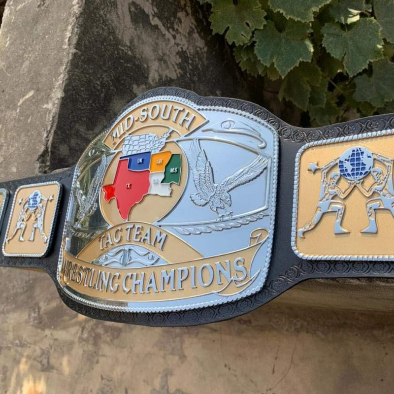 MID-SOUTH TAGTEAM WRESTLING CHAMPIONSHIP REPLICA BELT