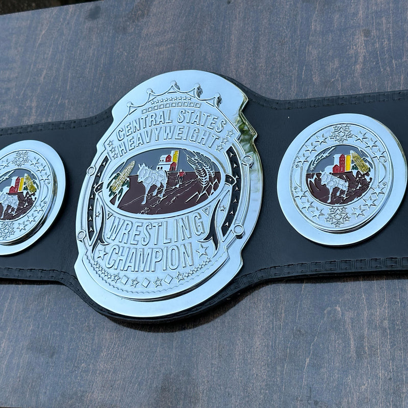 CENTRAL STATES HEAVYWEIGHT WRESTLING CHAMPIONSHIP BELT