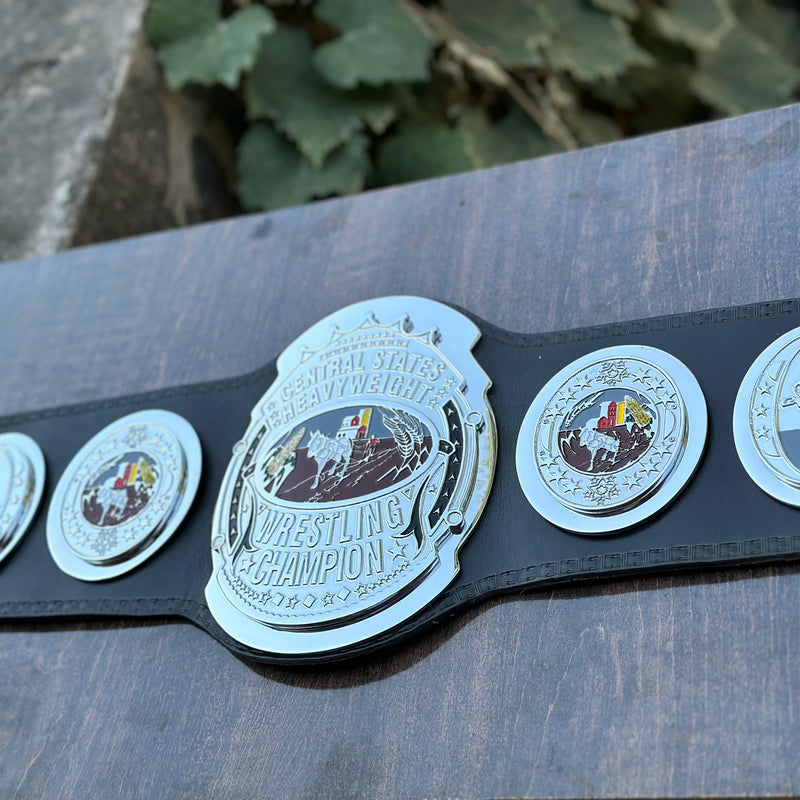 CENTRAL STATES HEAVYWEIGHT WRESTLING CHAMPIONSHIP BELT