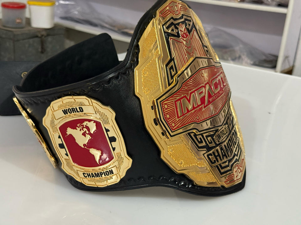 Impact World Championship replica belt, angled view, photo 8