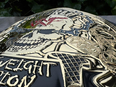 wwf smoking skull belt