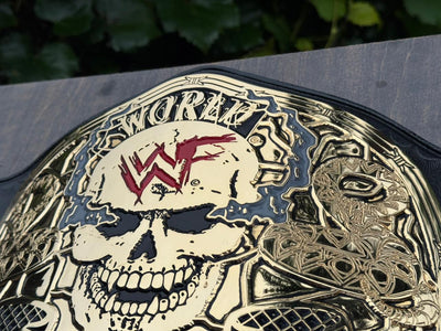 wwf smoking skull belt