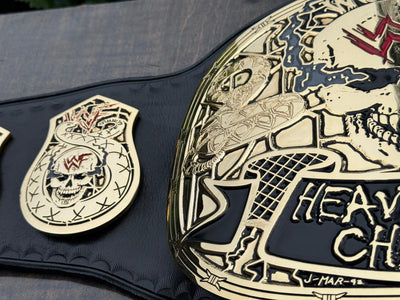 wwf smoking skull belt