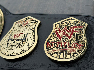 wwf smoking skull belt