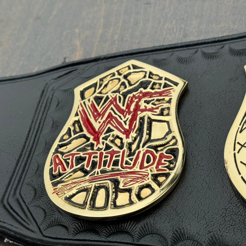 wwf smoking skull belt