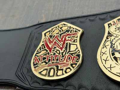wwf smoking skull belt