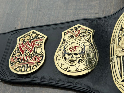 wwf smoking skull belt