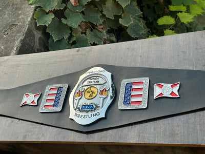 NWA FLORIDA TAG TEAM CHAMPIONS WRESTLING BELT Casted