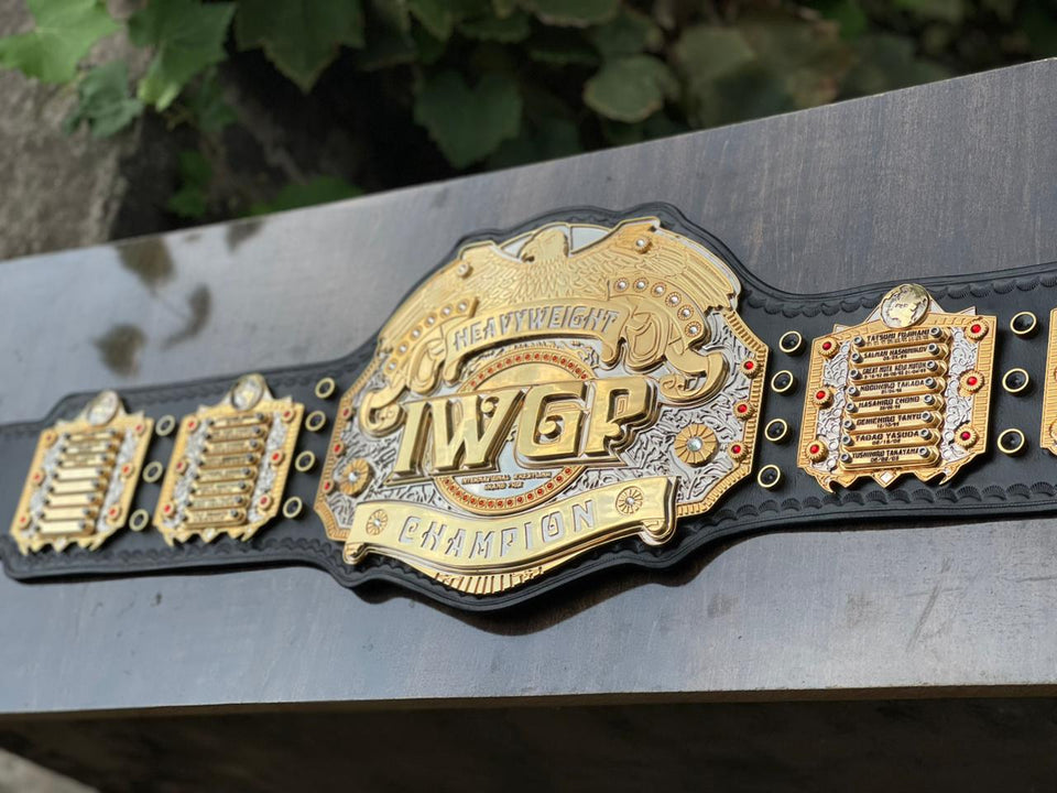 IWGP Heavyweight Championship (Eagle Design) replica belt, full belt view, photo 15