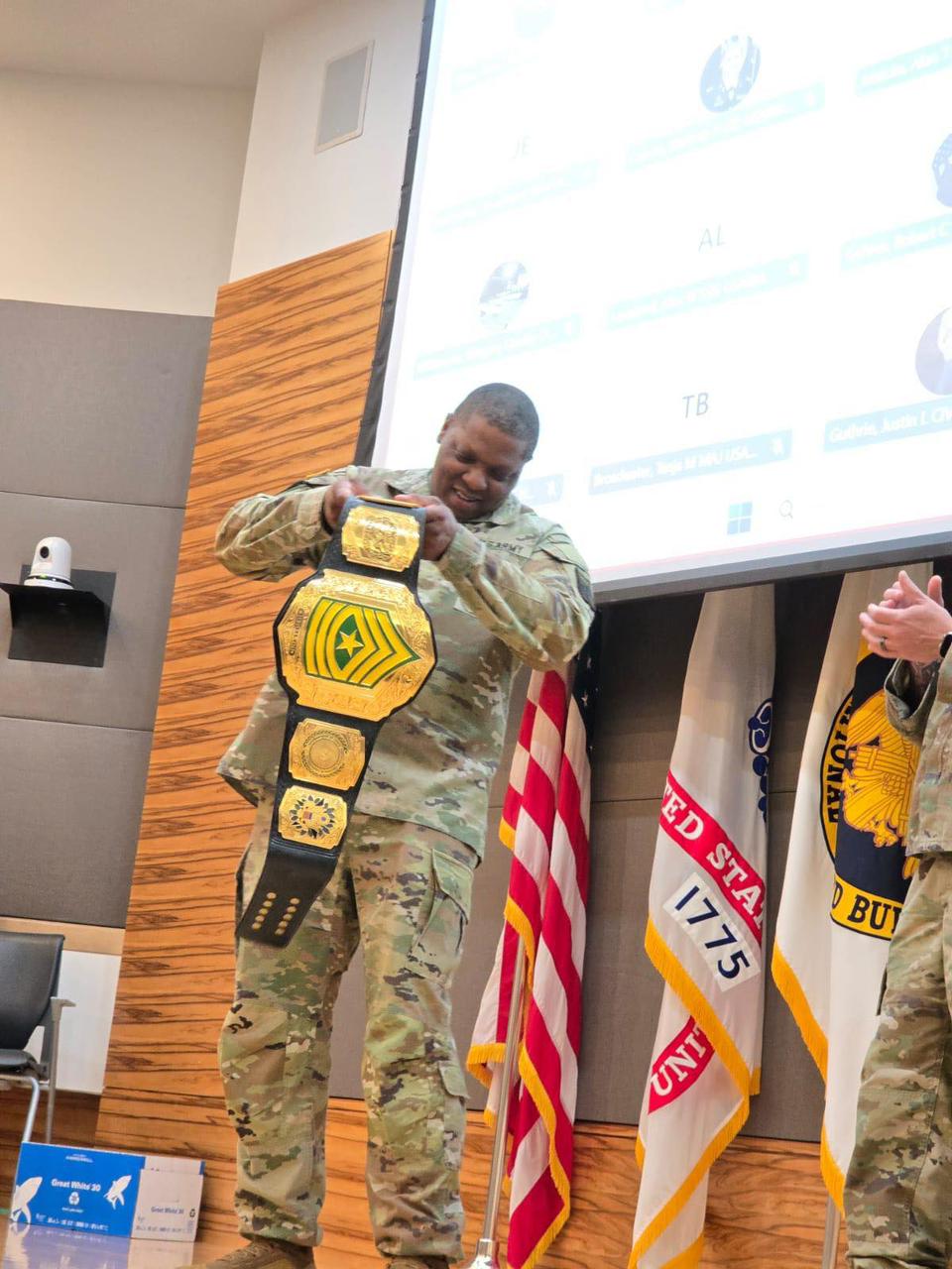 U.S. Army with an MS Belts championship